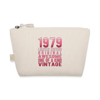 Limited Edition Since 1979 Birthday Vintage 1979 - Organic Pouch - nature - Front