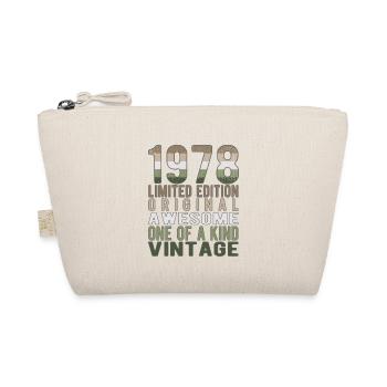 Limited Edition seit 1978 Geburtstag Vintage 1978 - Bio-Täschchen - Natur - Vorne