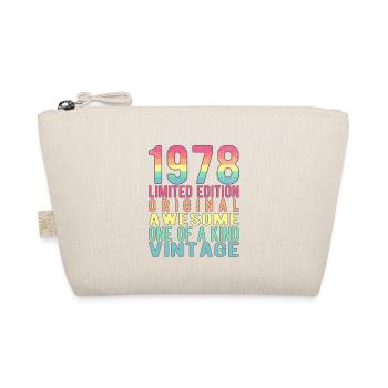 Limited Edition seit 1978 Geburtstag Vintage 1978 - Bio-Täschchen - Natur - Vorne