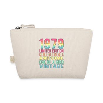 Limited Edition Since 1979 Birthday Vintage 1979 - Organic Pouch - nature - Front
