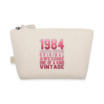 Limited Edition seit 1984 Geburtstag Vintage 1984 - Bio-Täschchen - Natur - Vorne