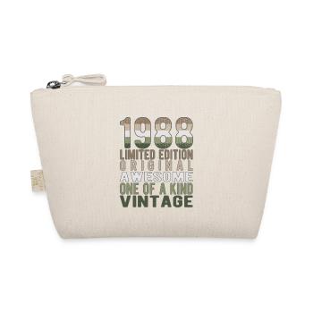 Limited Edition seit 1988 Geburtstag Vintage 1988 - Bio-Täschchen - Natur - Vorne