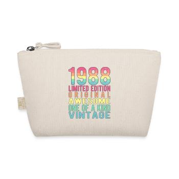 Limited Edition seit 1988 Geburtstag Vintage 1988 - Bio-Täschchen - Natur - Vorne