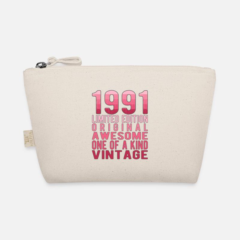 Limited Edition seit 1991 Geburtstag Vintage 1991 Bio-Täschchen