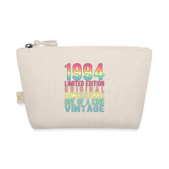 Limited Edition Since 1994 Birthday Vintage 1994 - Organic Pouch - nature - Front