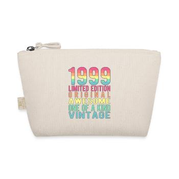 Limited Edition Since 1999 Birthday Vintage 1999 - Organic Pouch - nature - Front