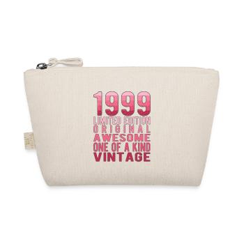 Limited Edition Since 1999 Birthday Vintage 1999 - Organic Pouch - nature - Front