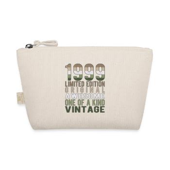Limited Edition Since 1999 Birthday Vintage 1999 - Organic Pouch - nature - Front
