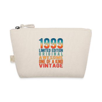 Limited Edition Since 1999 Birthday Vintage 1999 - Organic Pouch - nature - Front