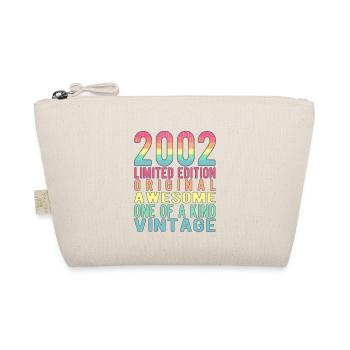 Limited Edition Since 2002 Birthday Vintage 2002 - Organic Pouch - nature - Front