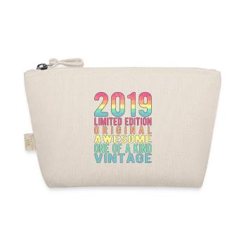 Limited Edition Since 2019 Birthday Vintage 2019 - Organic Pouch - nature - Front