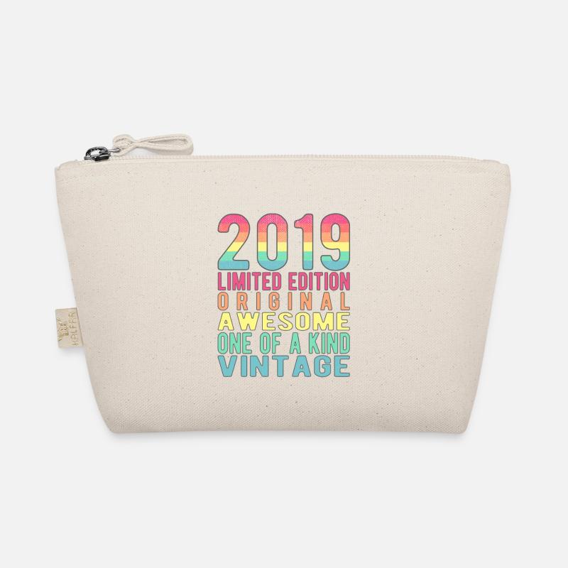 Limited Edition Since 2019 Birthday Vintage 2019 Organic Pouch