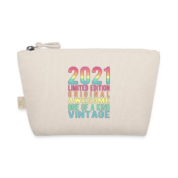 Limited Edition Since 2021 Birthday Vintage 2021 - Organic Pouch - nature - Front