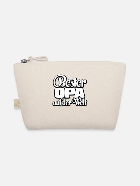 Bester Opa Spruch Geschenk - Bio-Täschchen - Natur - Vorne