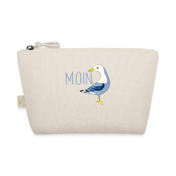 Moin mit Möve - Bio-Täschchen - Natur - Vorne