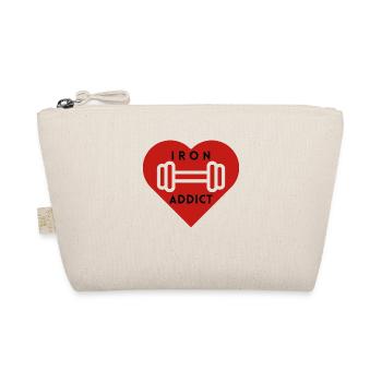 Gym Iron Addict - Organic Pouch - nature - Front