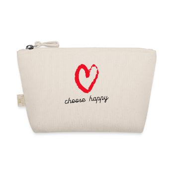 choose happy, nimm es gelassen - Bio-Täschchen - Natur - Vorne