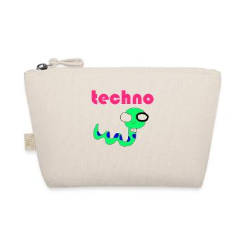 techno wurm - Bio-Täschchen - Natur - Vorne