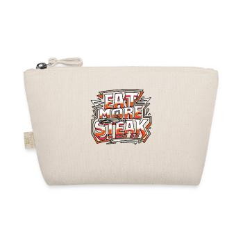 Eat More Steak 16 - Bio-Täschchen - Natur - Vorne