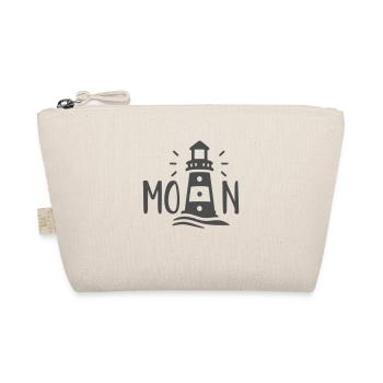 MOIN lettering with lighthouse - Organic Pouch - nature - Front