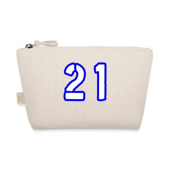 21 Zahl Symbol - Bio-Täschchen - Natur - Vorne