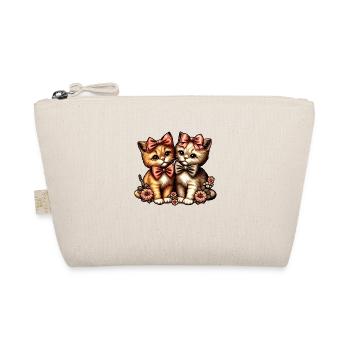 Adorable Bow-Tied Kittens - Organic Pouch - nature - Front