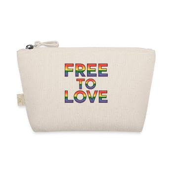 Free to love - LGBT - Bio-Täschchen - Natur - Vorne