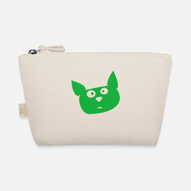 Confused cat looking curious funny grimace Organic Pouch