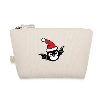 Bat Christmas - Organic Pouch - nature - Front