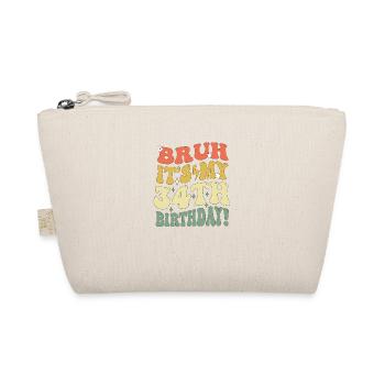 Bruh It's My 34th Birthday Gifts For Men & Women - Organic Pouch - nature - Front
