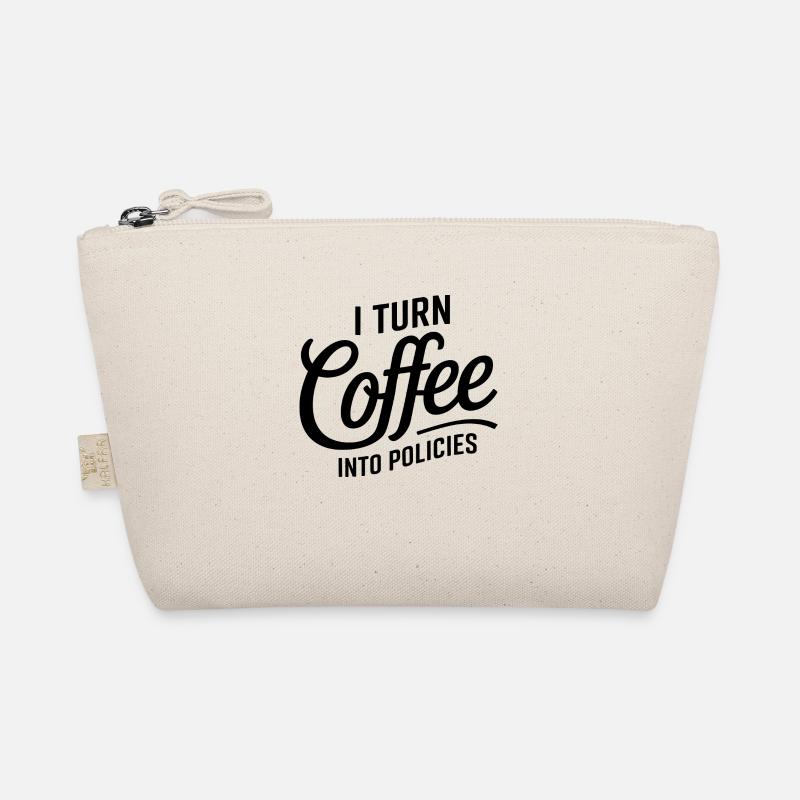 Kaffee trifft Versicherung – mit Humor Bio-Täschchen