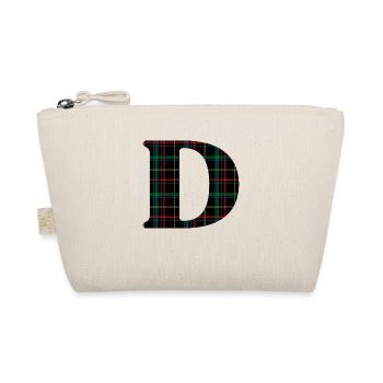 Schottisches Tartan-Monogramm - Bio-Täschchen - Natur - Vorne