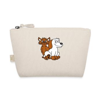 Chien Chat Deux Amis Équipe Chaton 2 Duo Équipage - Trousse biologique - nature - Devant