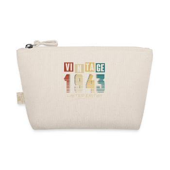 1943 Vintage 1943 Born in 1943 Birthday. Year 2 - Organic Pouch - nature - Front