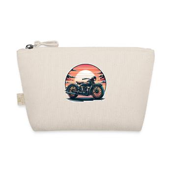 Motorrad,motorcycle,dirkbike motocross retro - Bio-Täschchen - Natur - Vorne