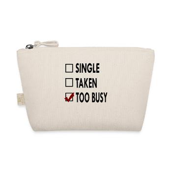 SINGLE noir blanc TOO BUSY - Trousse biologique - nature - Devant