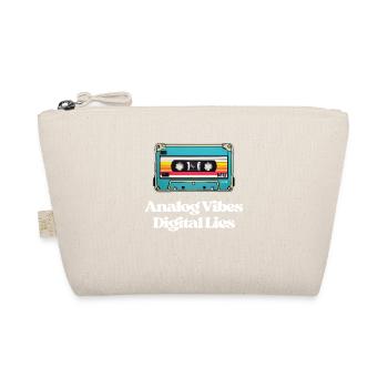 Analog Vibes, Digital Lies - Organic Pouch - nature - Front
