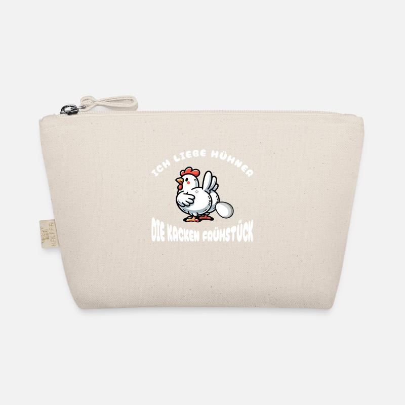 Funny I Love Chickens Breakfast Egg Design Organic Pouch