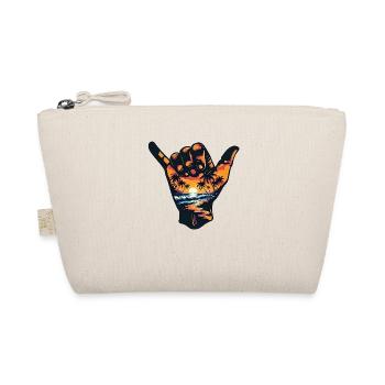 Shaka Hand Gesture Aloha Tropical Hawaii Beach Surf - Organic Pouch - nature - Front