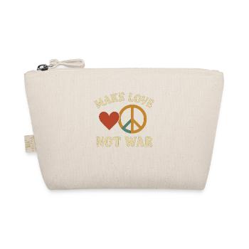 Make Love Not War - Bio-Täschchen - Natur - Vorne
