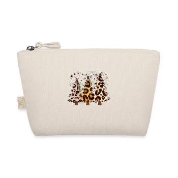 Weihnachtsbäume, Leoparden-Weihnachtsbäume, Winter - Bio-Täschchen - Natur - Vorne