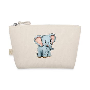 Total niedlicher Elefant - Bio-Täschchen - Natur - Vorne