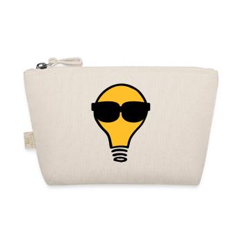 Nerd Birne Glühbirne Sonnenbrille - Bio-Täschchen - Natur - Vorne