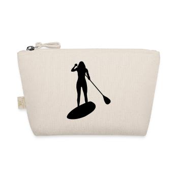 Stand up Paddling Frau - Bio-Täschchen - Natur - Vorne