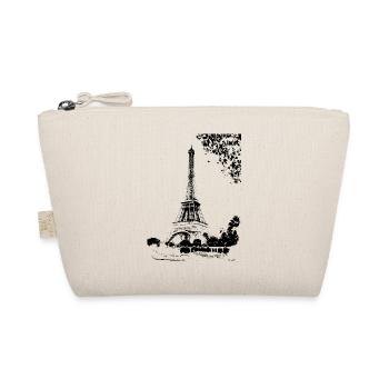 Tour Eiffel PARIS (Noir) - Trousse biologique - nature - Devant