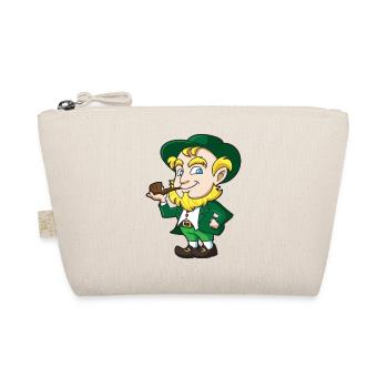 Leprechaun Pipe Charm - Organic Pouch - nature - Front