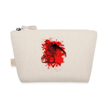 Sitting Demon – bleached red - Bio-Täschchen - Natur - Vorne