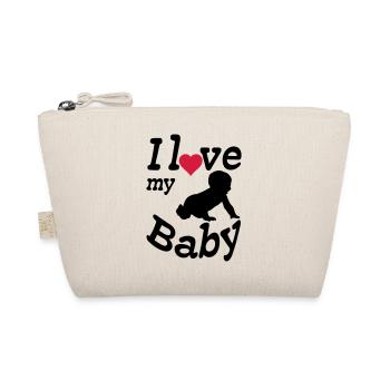 J’aime mon bébé, mon enfant, ma naissance, mes parents, mon cadeau - Trousse biologique - nature - Devant