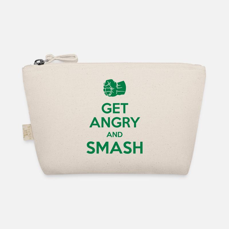 Get angry and smash - Bio-Täschchen - Natur