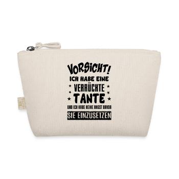 Verrückte Tante - Bio-Täschchen - Natur - Vorne